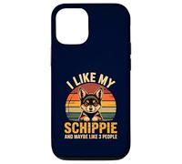 Schipperke Owner I Like My Schippie Funny Dog Lover Retro Coque pour iPhone 12/12 Pro