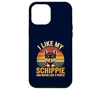 Schipperke Owner I Like My Schippie Funny Dog Lover Retro Coque pour iPhone 12 Pro Max