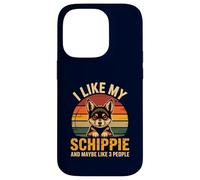 Schipperke Owner I Like My Schippie Funny Dog Lover Retro Coque pour iPhone 14 Pro