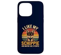 Schipperke Owner I Like My Schippie Funny Dog Lover Retro Coque pour iPhone 14 Pro Max