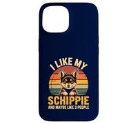 Schipperke Owner I Like My Schippie Funny Dog Lover Retro Coque pour iPhone 15
