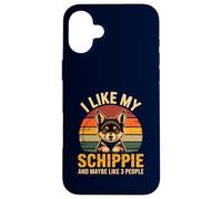 Schipperke Owner I Like My Schippie Funny Dog Lover Retro Coque pour iPhone 16 Plus
