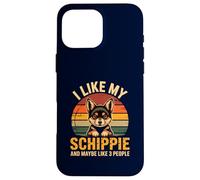 Schipperke Owner I Like My Schippie Funny Dog Lover Retro Coque pour iPhone 16 Pro Max