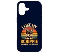 Schipperke Owner I Like My Schippie Funny Dog Lover Retro Coque pour iPhone 17