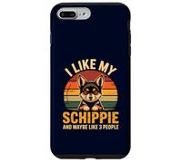 Schipperke Owner I Like My Schippie Funny Dog Lover Retro Coque pour iPhone 7 Plus/8 Plus