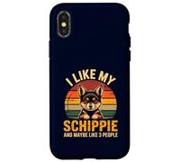Schipperke Owner I Like My Schippie Funny Dog Lover Retro Coque pour iPhone X/XS