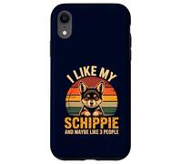 Schipperke Owner I Like My Schippie Funny Dog Lover Retro Coque pour iPhone XR