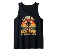 Schipperke Owner I Like My Schippie Funny Dog Lover Retro Débardeur