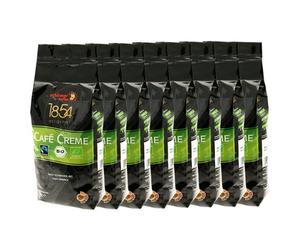 Schirmer Café Crème Commerce Equitable, Grains de Café Entiers, Lot de 8, 8 x 1 kg
