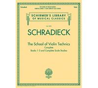 Schirmer Library Schradieck The School Of Violin Technics Complete Bk.