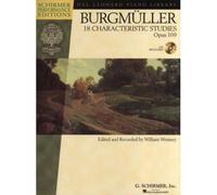 SCHIRMER PERF EDS BURGMULLER 18 CHARACTERISTIC STUDIES OP.109 + MP3 - PIANO SOLO