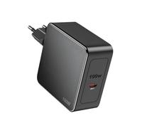 SCHITEC Chargeur USB C, 100 W PD GaN, chargeur rapide USB C, compatible avec MacBook Air 15 13" M4 M3 M2, Microsoft Surface Pro 9, Google Pixelbook Chromebook 14 (noir)