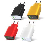 SCHITEC Chargeur USB C 20 W 4 Pack Charge Rapide PD3.0+QC 2 Ports Chargeur Mobile Type C Adaptateur pour Phone 15/14/13/12/11/Pro/Max, S21/S20/S10, Huawei, Pad