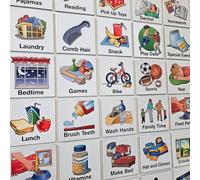 SchKIDules Visual Schedules Activity Magnet Combo Pack: 72 pc Home Collection Plus 19 pc Headings Sheet by SchKIDules Visual Schedules