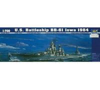 Trumpeter Maquette de bateau US BB-61 LOWA 1984 Plastique Pour garçon de 15 ans et plus
