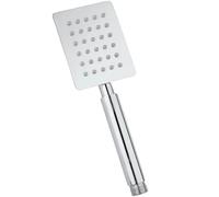 Schläfer 1307610 | Douchette de douche carrée, pommeau de douche ultra mince, haute pression universelle, téléphone douche Venice en acier inoxydable chromé, argent