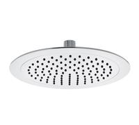 Schläfer 136020 | Pomme de douche ronde en laiton chromé de 25 cm, conception anti-calcaire haute pression en ABS, idéale pour la cabine de douche Monsun de Lux avec joint réglable universel G