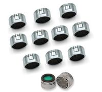 Schläfer 160016 Aérateur anti-calcaire Neoperl Brise-jet universel pour robinet, M24X1 Perlator, jet souple classe Z 7.5 lit/min, Lot de 10 pièces
