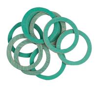 Schläfer 1824014-10 Joints Plats Fibre Vert 1"1/4 - Ø 30x39x2 mm | Étanchéité Haute Température 180°C | Joint Plomberie Chauffage Robinet Évier WC - Sans Amiante - Fabriqué en Italie
