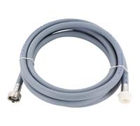 Schläfer 2523 | Extension de tuyau de remplissage de machine à laver 1,5 mètres, tuyau d'alimentation en eau froide pour lave-vaisselle, connecteur à écrou à bague droite en PP filetage MF 3/4 "