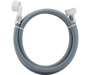 Schläfer 2533 | Tuyau d'entrée de machine à laver 1,5 mt, universel, entrée d'eau froide. Filetage FF standard 3/4" Longueur du tuyau 150 cm avec raccord de coude à 90 °