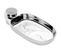 Schläfer 2817023 Sail, Porte-savon pour rail de douche réglable, pratique avec tuyau adaptateur diamètre rail diam Ø18-Ø22 et Ø25mm, porte-savon de salle de bain, étagère de douche, ABS, chrome