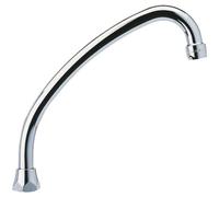 Schläfer 400811 - Bec de rechange pour Robinet d'évier de cuisine - Longueur 200 mm - Raccord d'étanchéité conique de 3/4 (Ø24,9 mm), Compatible avec aérateur NEOPERL anti-calcaire économie d'eau M22.