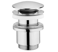 Schläfer 4051002 | Bonde Click Clack pour drain lavabo salle de bain et bidet sans trop-plein, échappement universel Pop-up, dimensions 1" 1/4, finition chromée laiton