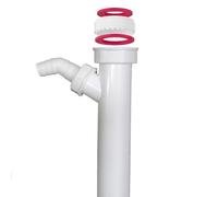 Schläfer 439001 - Tube de réglage pour siphon 1" 1/2 avec raccord d'appareil | Ø 40 x 200 mm | plastique | Accessoire pour évier de cuisine/machine à laver/lave-vaisselle un connecteur (1 GA)