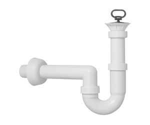 Schläfer 4618105 Siphon universel pour évier Grille en acier inoxydable DN 80 Bonde de vidange Kit siphon avec soupape de vidange pour évier Bouchon d'évier Siphon de tube de rinçage 1