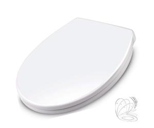 Schläfer | 4664101 - Housse d’Eau Soft Close Universelle, Abattant WC à Fermeture Amortie, Siège de Toilette Fixation, Quick-Release Libération, Rapide Réglable, Thermosidurant Blanc