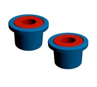 Schläfer 690017 | Tampons Antidérapants pour Abattant WC Universel, Fixation avec Insertes et Boulons de Blocage, Trou Ø 6 mm & 8 mm, Idéal pour Couvercles WC, Sièges Toilettes Instables