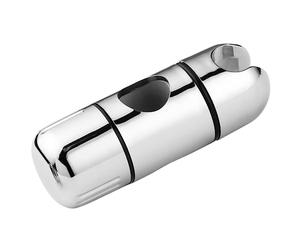 Schläfer | 8126015 - Support de douche universel pour barre murale 25 mm, poussoir coulissant pour barre de douche, plastique chromé, chromé