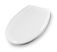 Schläfer | Abattant WC Forme O, Siège de Toilette 37,5x43,5 Universel Blanc