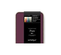 SCHLAFGUT Drap-housse en jersey PURE 180x200cm Purple Deep XL baie