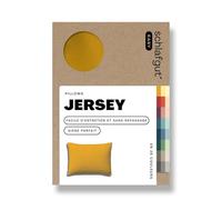 Schlafgut Easy Jersey taie d'oreiller 40x60 cm, Fait avec 100% Coton Super Doux, Fermeture éclair cachée, Ultra Doux et Respirant, certifié Oeko-Tex, Yellow Deep