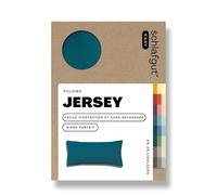 Schlafgut Easy Jersey taie d'oreiller 40x80 cm, Fait avec 100% Coton Super Doux, Fermeture éclair cachée, Ultra Doux et Respirant, certifié Oeko-Tex, Petrol Deep