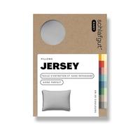 Schlafgut Easy Jersey taie d'oreiller 70x90 cm, Fait avec 100% Coton Super Doux, Fermeture éclair cachée, Ultra Doux et Respirant, certifié Oeko-Tex, Grey Light