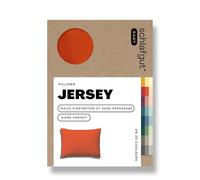 Schlafgut Easy Jersey taie d'oreiller 70x90 cm, Fait avec 100% Coton Super Doux, Fermeture éclair cachée, Ultra Doux et Respirant, certifié Oeko-Tex, Red Mid