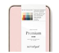 schlafgut Premium Drap-Housse Plus Lourd, 95% de Coton Organique Doux et 5% d’élasthanne, Lisse et Robuste (Purple Light, S 90x190cm - 100x220cm)