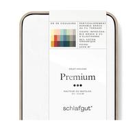 schlafgut Premium Drap-Housse Plus Lourd, 95% de Coton Organique Doux et 5% d’élasthanne, Lisse et Robuste (Full-White, S 90x190cm - 100x220cm)