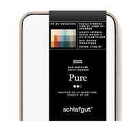 Schlafgut Pure Topper Drap Housse en Coton Biologique Doux (Full-White, XL 180x200cm - 200x220cm)