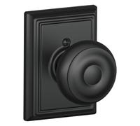 SCHLAGE Addison Collection F170GEO622ADD Bouton décoratif géorgien Noir mat