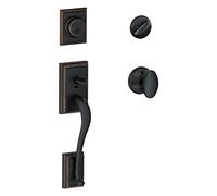 SCHLAGE Addison F60 ADD 716 SIE Poignée monocylindre et bouton Siena Bronze vieilli