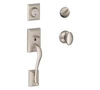 SCHLAGE Addison Jeu de poign es monocylindre et bouton Siena Nickel satin F60 ADD 619 SIE