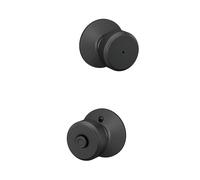 SCHLAGE Bouton de verrouillage de confidentialité F40 BWE 622 Bowery, noir mat