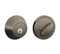 SCHLAGE Dexter by Schlage JD60620 P ne dormant monocylindre en tain antique