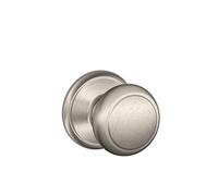 SCHLAGE F10 AND 619 16-080 10-027 Andover Hall and Closet Knob, Satin Nickel