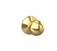 SCHLAGE F10 ORB 605 Orbit Bouton de porte, serrure de passage d'entrée et de placard, laiton brillant