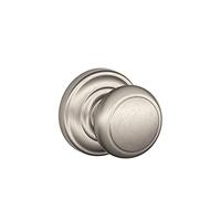 SCHLAGE F10AND619ADD Addison Collection Andover Passage Knob, Satin Nickel by (English Manual)